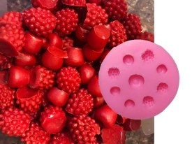 Molde silicona 9 frambuesas y arandanos 